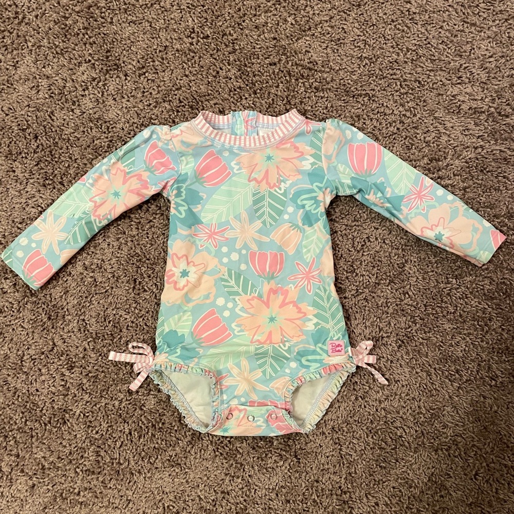 RuffleButts Rash guard swimsuit size 18-24 months